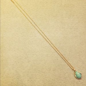 Blue and gold Kendra Scott necklace